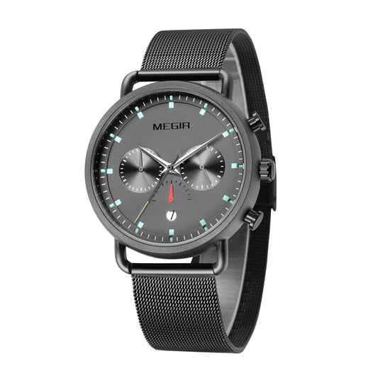 MEGIR Men Watch Top Brand Fashion Casual Quartz Watches Waterproof Date Man Sports Military Wristwatch Clock Relogio Masculino