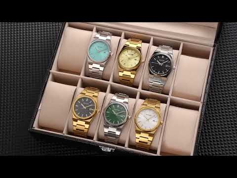 MEGIR Luxury Business Watches for Men Stainless Steel Strap Waterproof Calendar Male Quartz Wristwatch Clock Reloj Hombre 1086